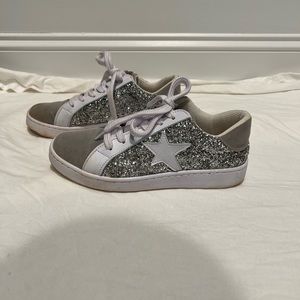 Pink Lily sparkle sneakers